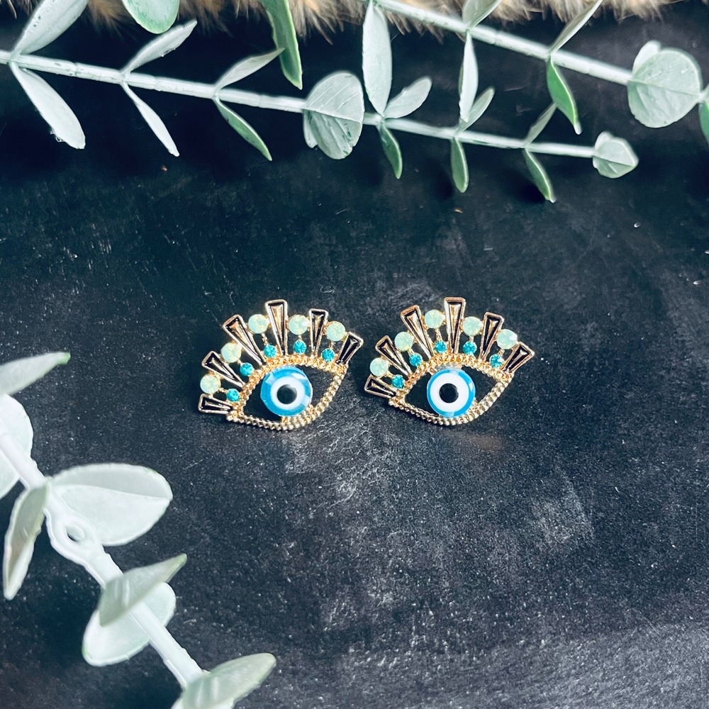 Evil Eye Protection Earrings‎ | Multicolor Mystical Magical Witchy Spiritual